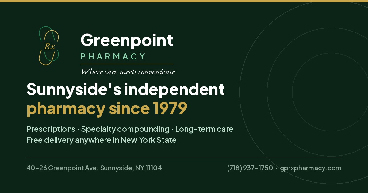 Pharmacy Serving Long Island City, NY — Greenpoint Pharmacy | Free